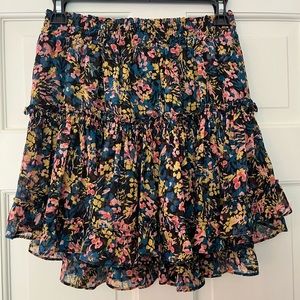 Misa Los Angeles floral mini skirt